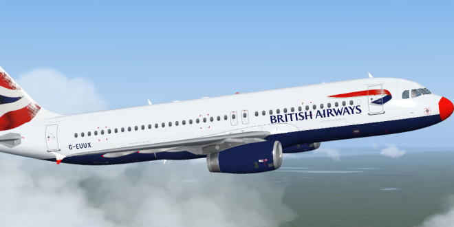 Un airbus A320 della compagnia British Airways