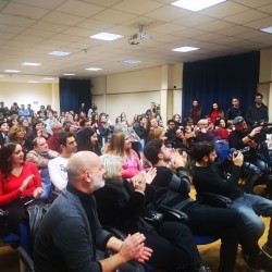 il pubblico durante l'incontro con Claudio Gioè