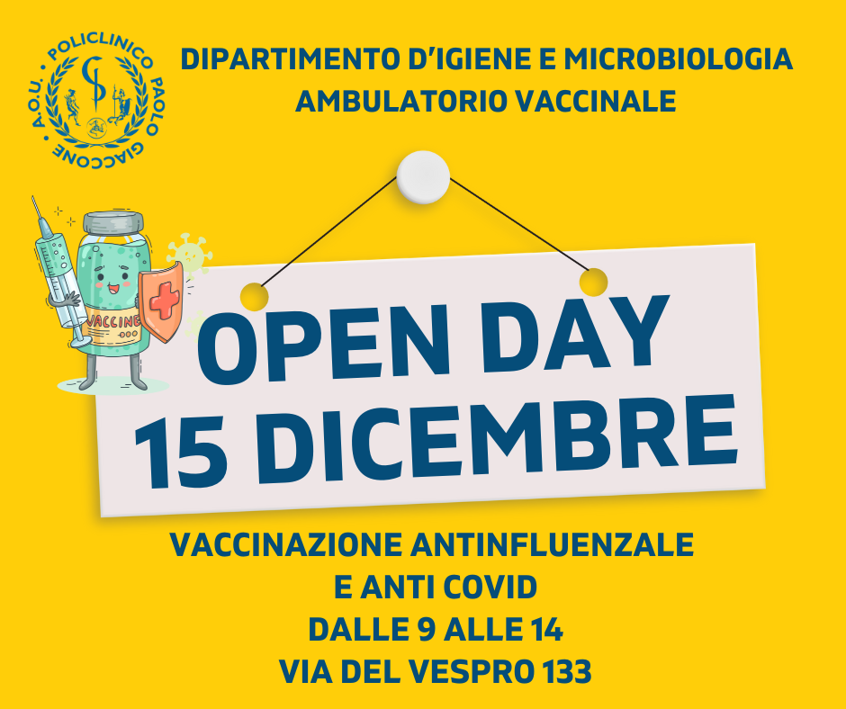 locandina open day vaccinazione