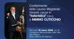UNIPA, Laurea Magistrale honoris causa a Mimmo Cuticchio
